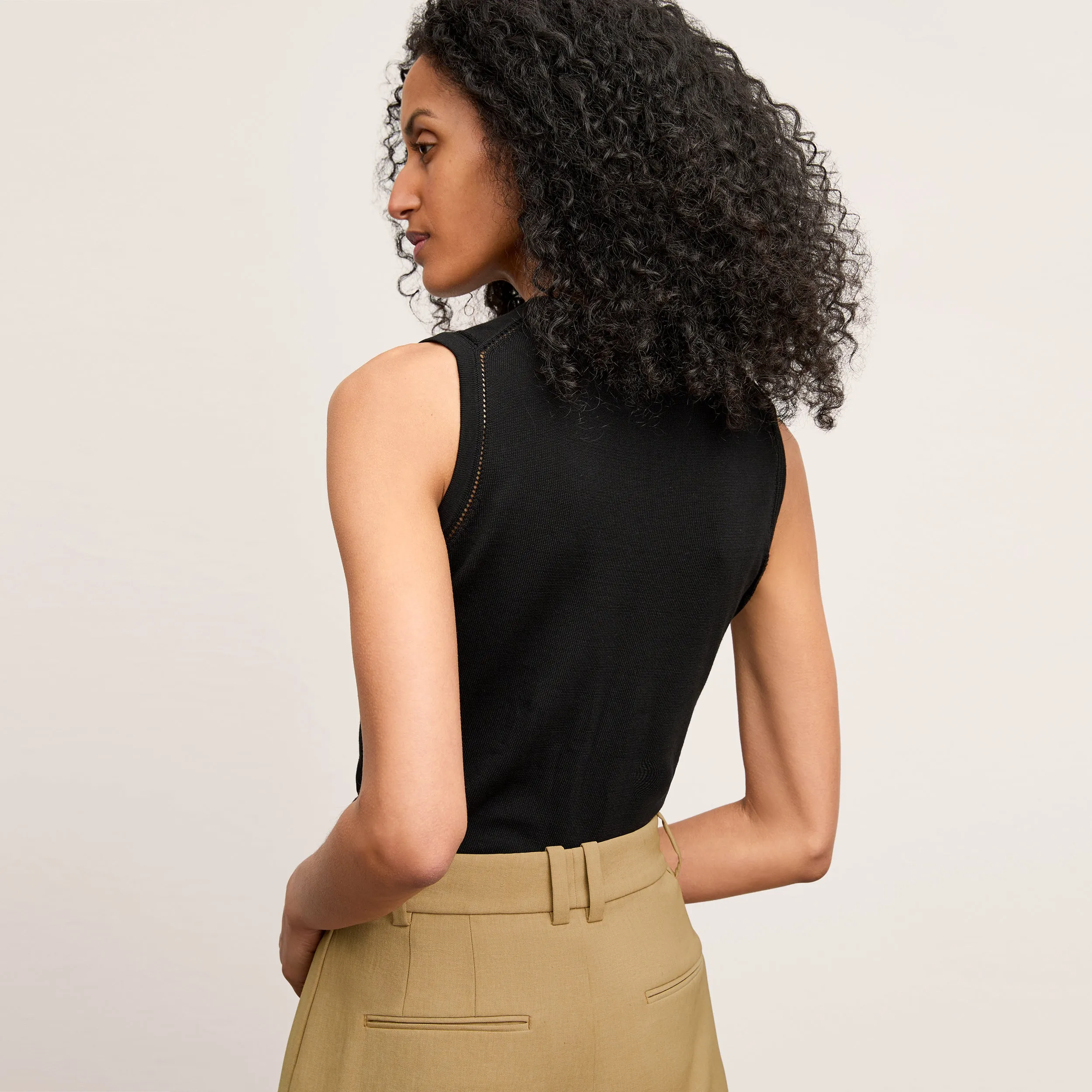 Crimmins Top - Cotton Silk Knit ::Black