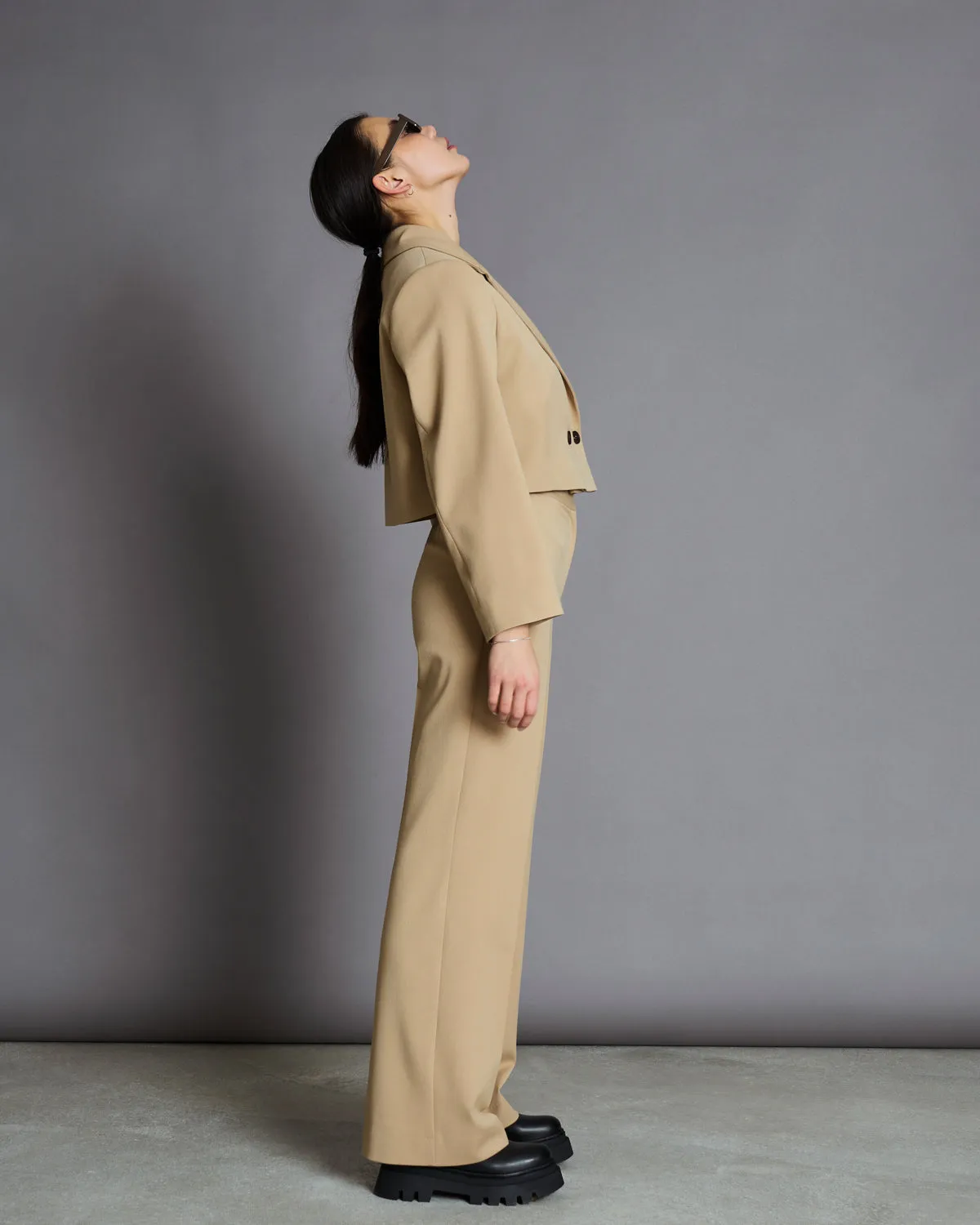 CROPPED BLAZER TULIA CAMEL