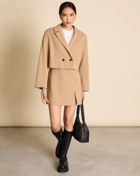 CROPPED BLAZER TULIA CAMEL