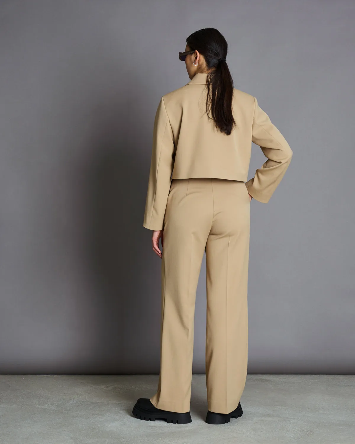 CROPPED BLAZER TULIA CAMEL