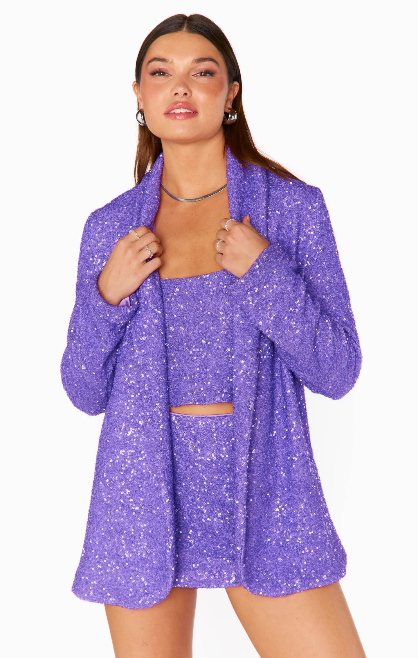 Dance Blazer ~ Violet Sequins