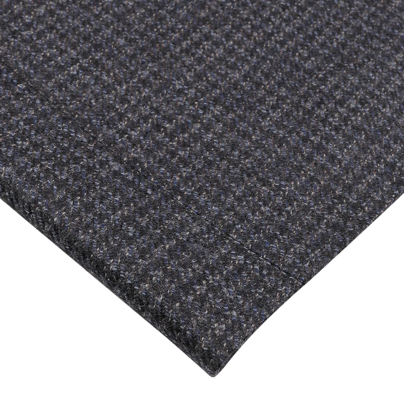 Dark Blue Checked Wool Drop 6 Blazer