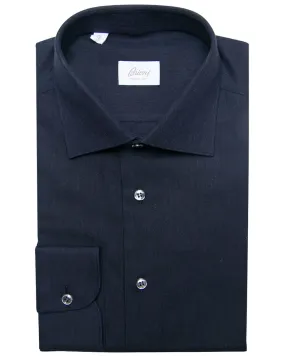 Dark Chambray Solid Dress Shirt