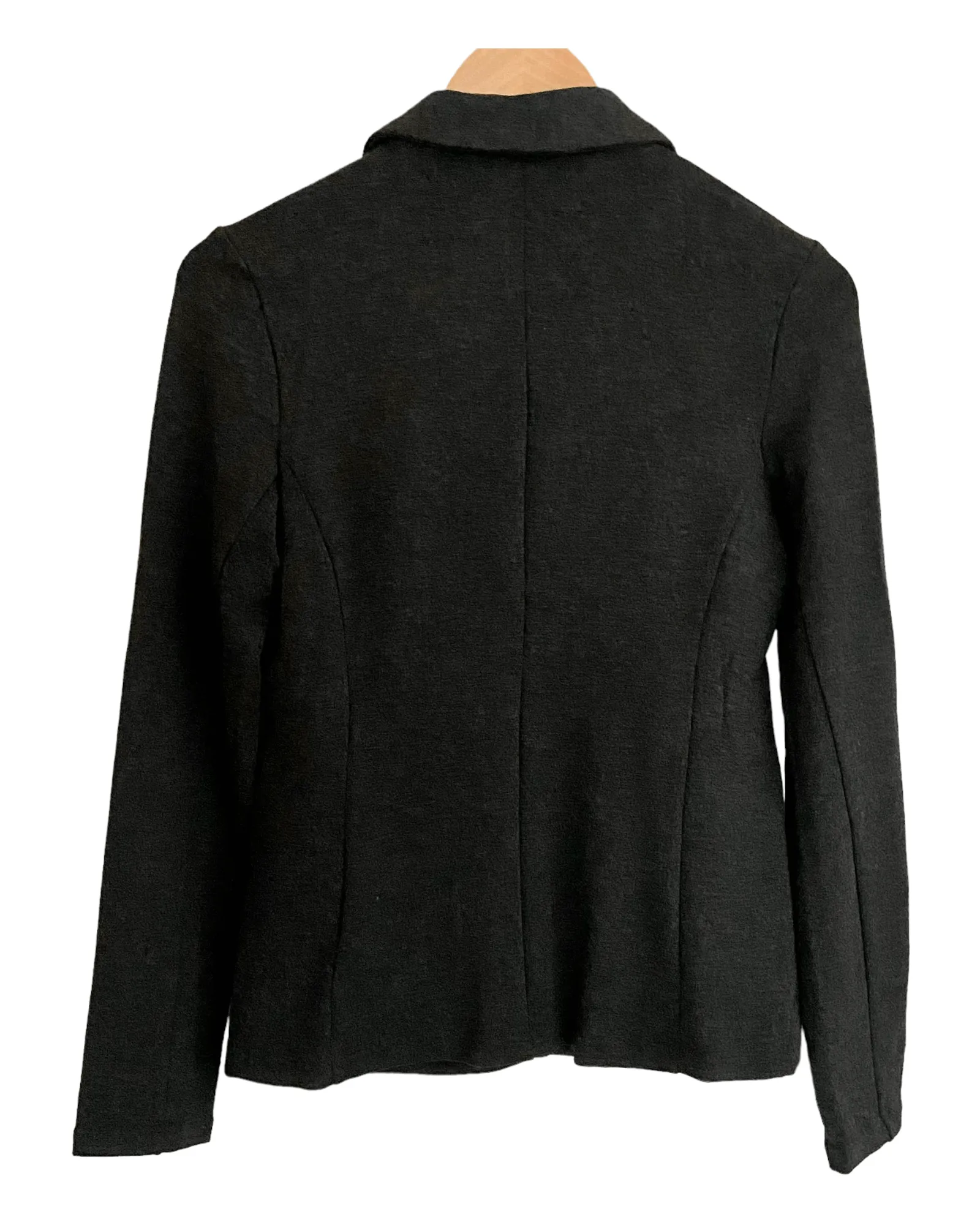 Dark Winter Charcoal Knit Blazer