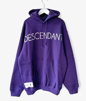 DESCENDANT/PADDLE HOODED SWEAT SHIRT (PURPLE)