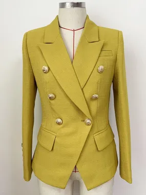 Double Breasted Textured Blazer