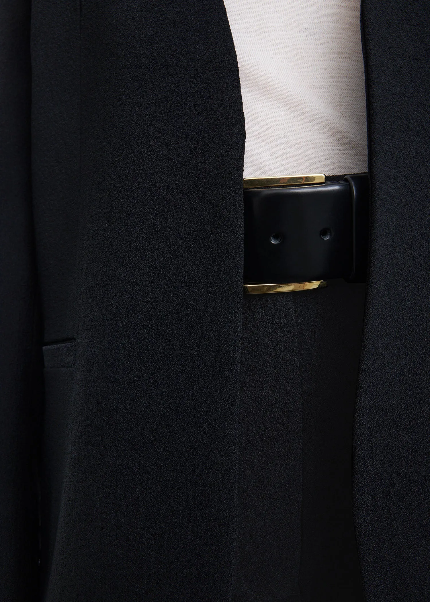 Double vent blazer black