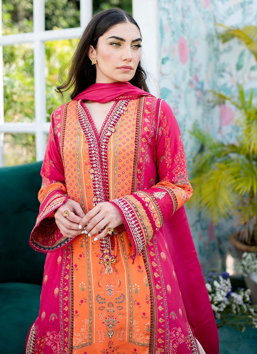 Eid Drop Two-Blazer Shirt And Dupatta