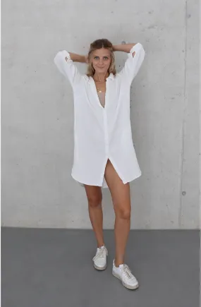 Eli Shirt Dress White