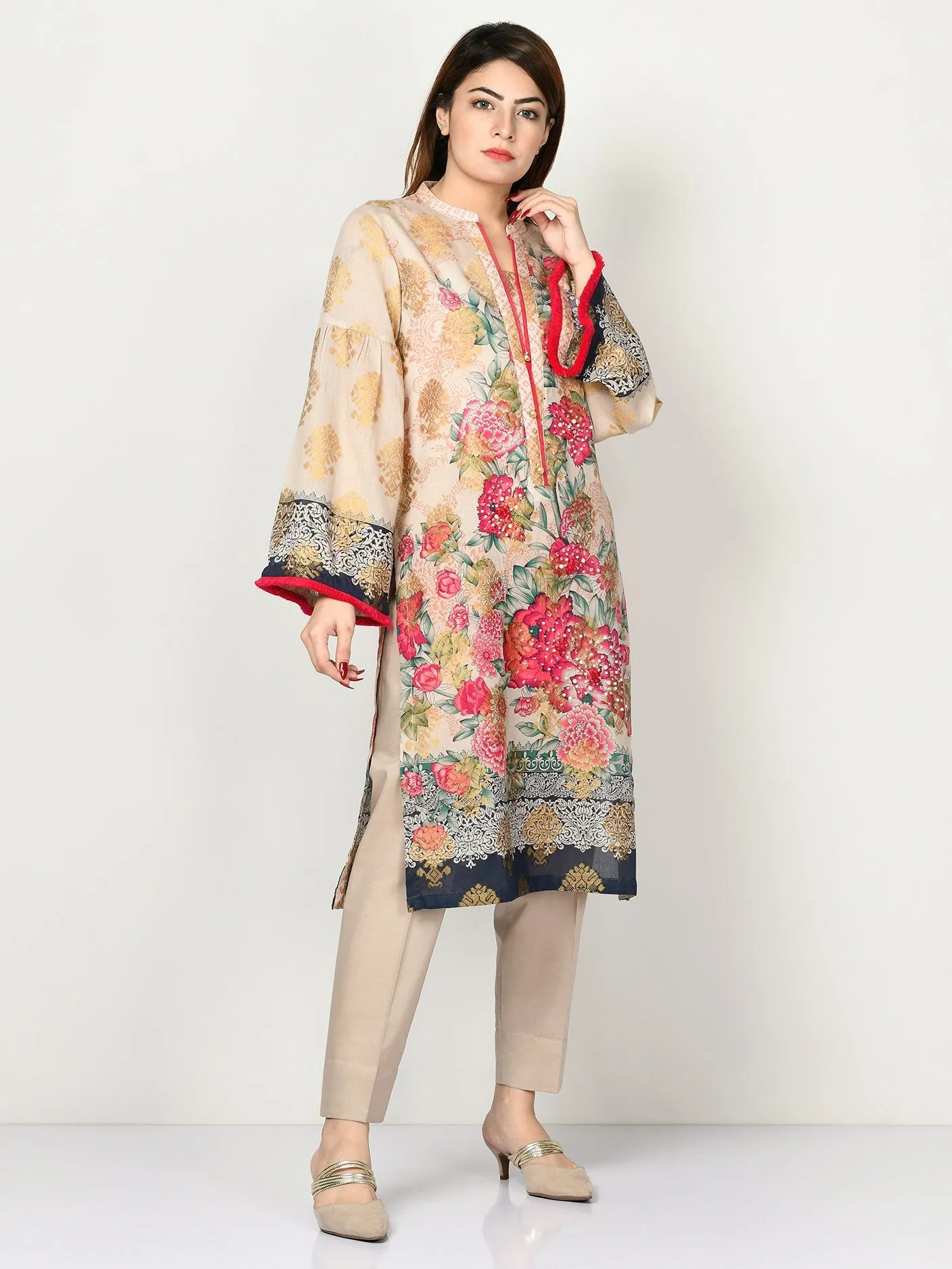 Embellished Jacquard Suit