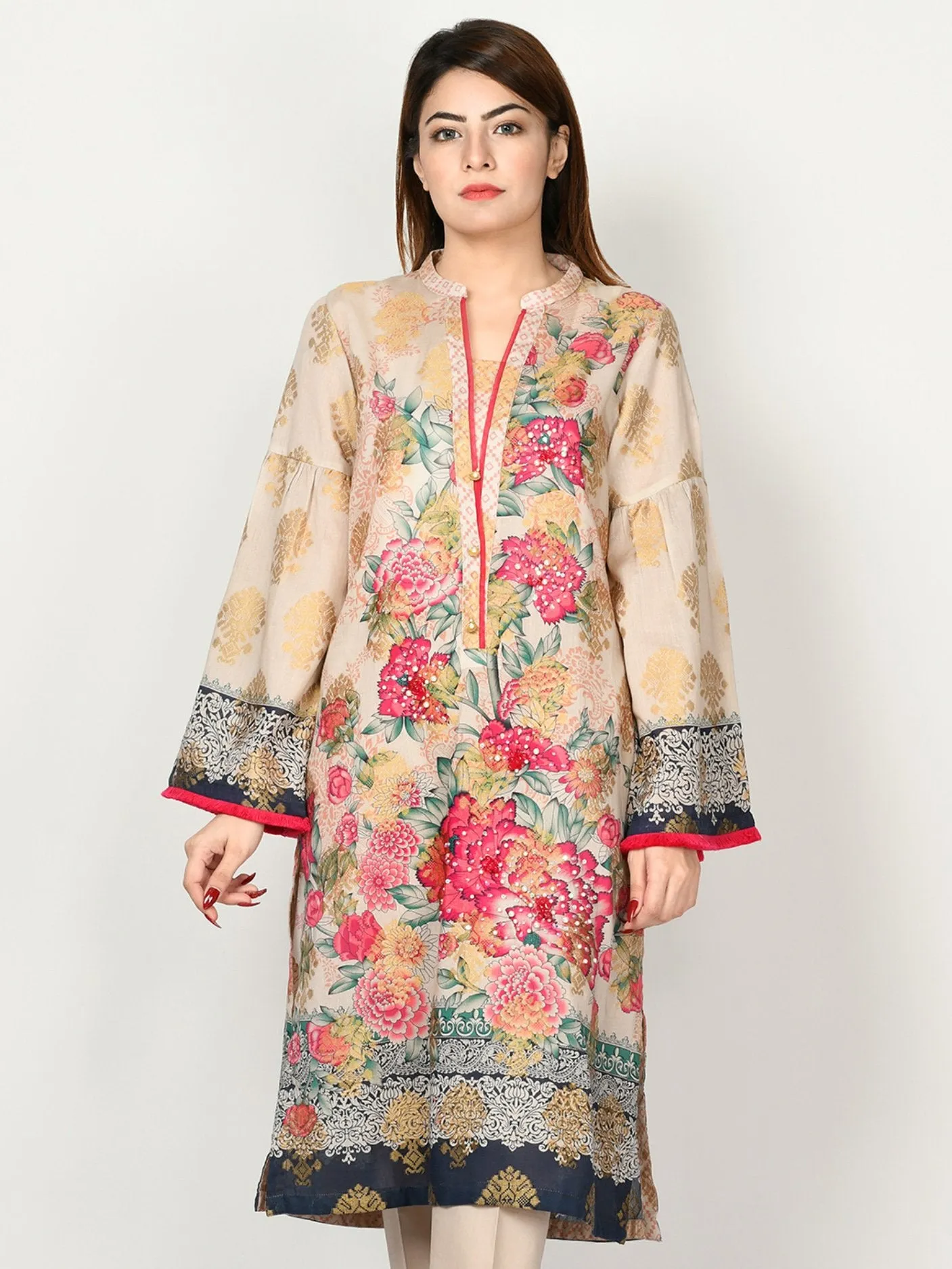 Embellished Jacquard Suit
