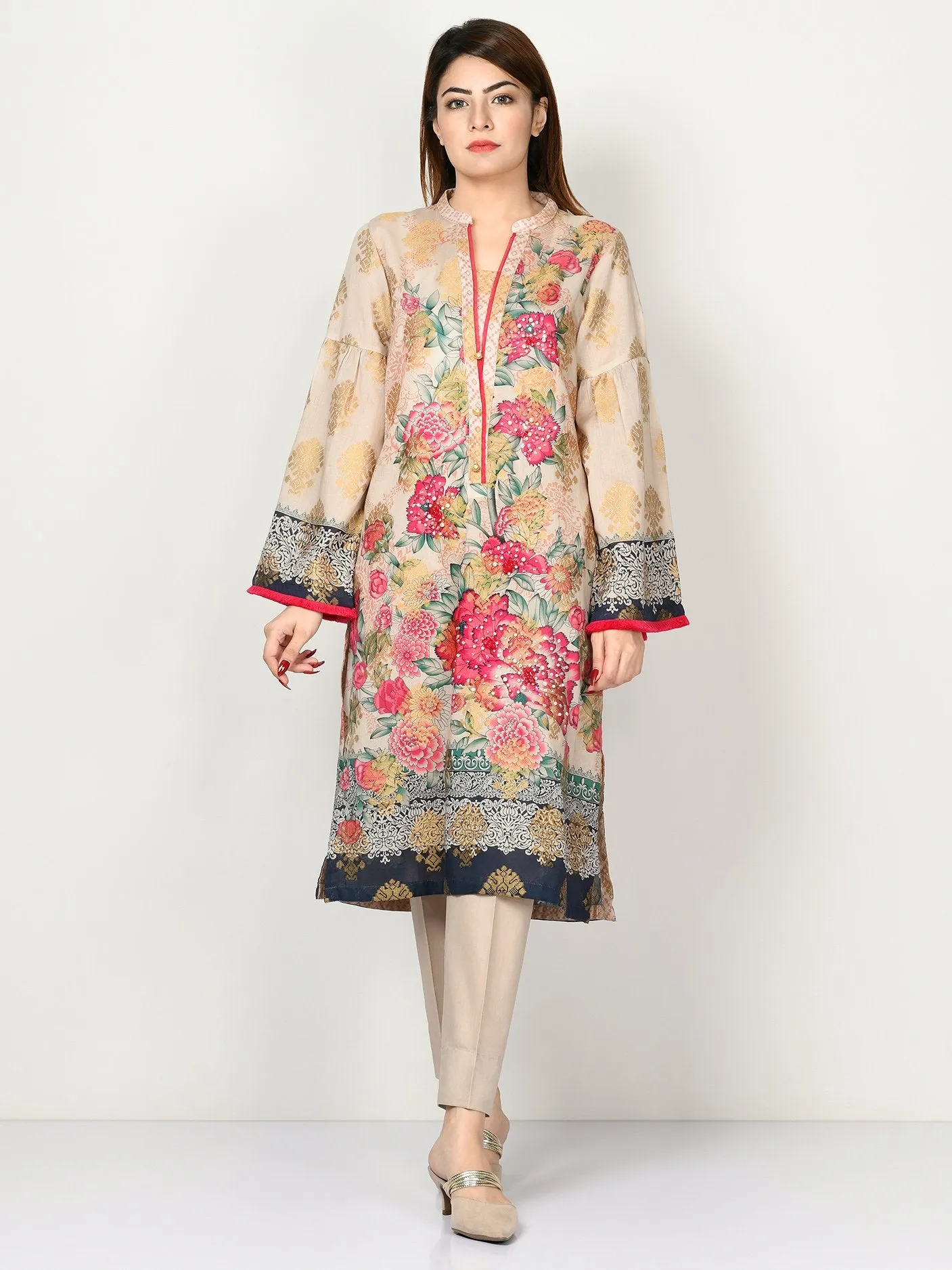 Embellished Jacquard Suit