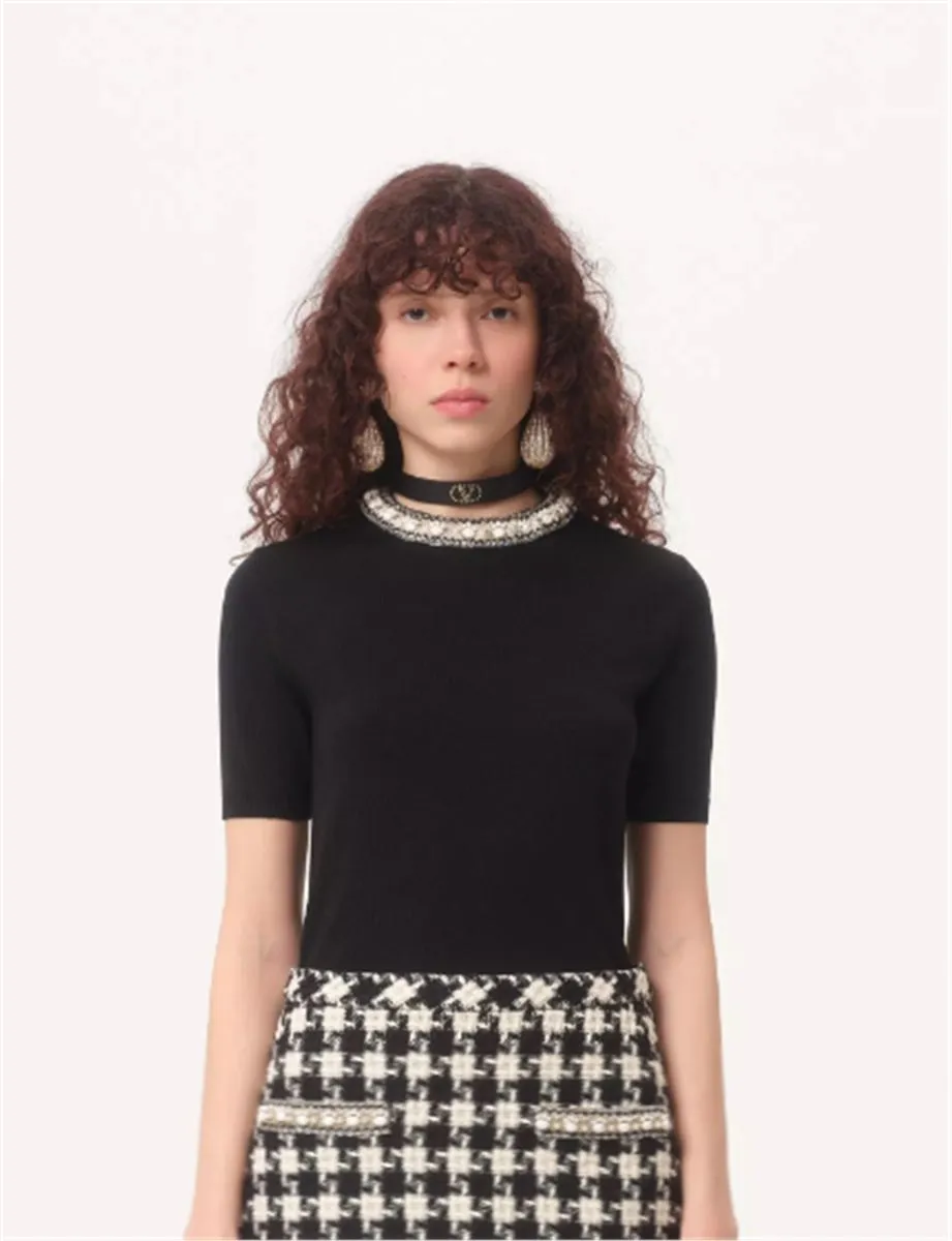 EMBROIDERED WOOL JUMPER