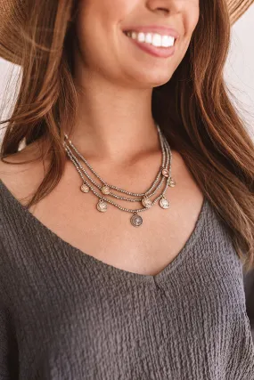 Epic Adventure Necklace In Grey