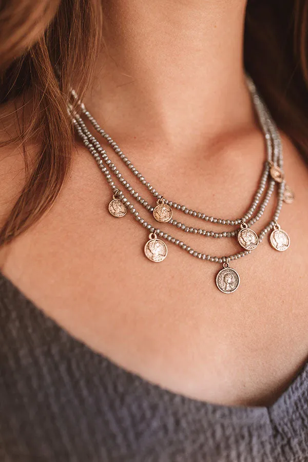 Epic Adventure Necklace In Grey