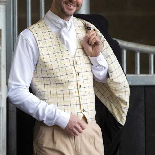 Equetech Mens Check W/Coat-Gold/Black