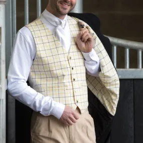 Equetech Mens Check W/Coat-Gold/Black
