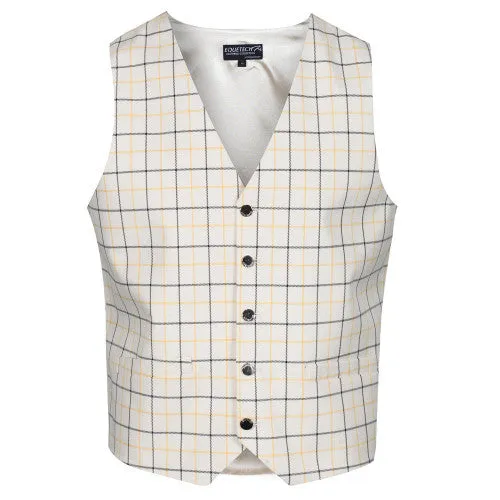 Equetech Mens Check W/Coat-Gold/Black