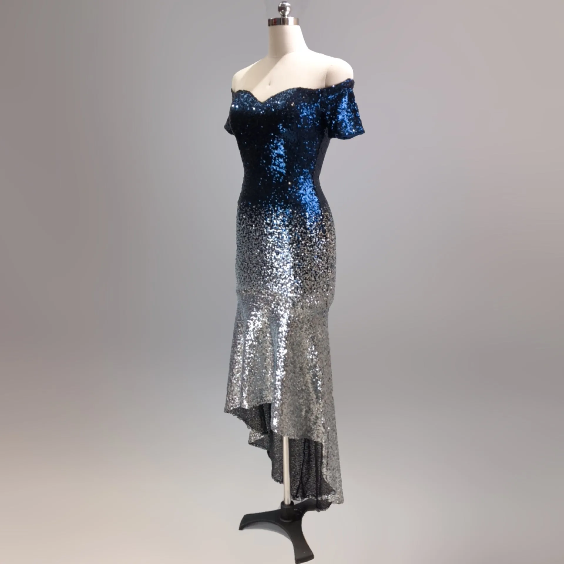 Eurydice-16072-Gradient Beaded Formal Dress