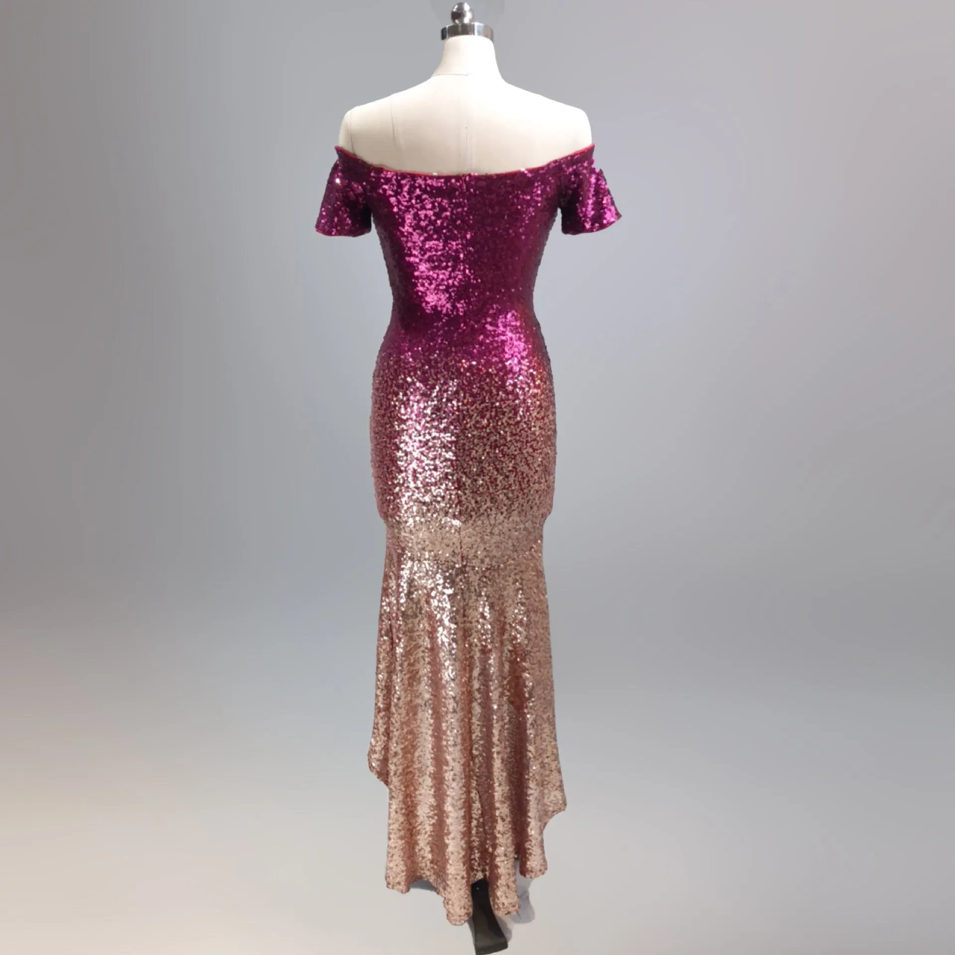 Eurydice-16072-Gradient Beaded Formal Dress