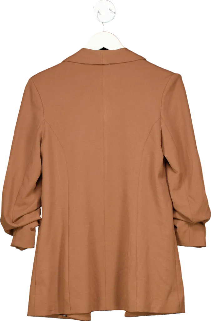 Fashion Nova Brown Open Blazer Jacket S