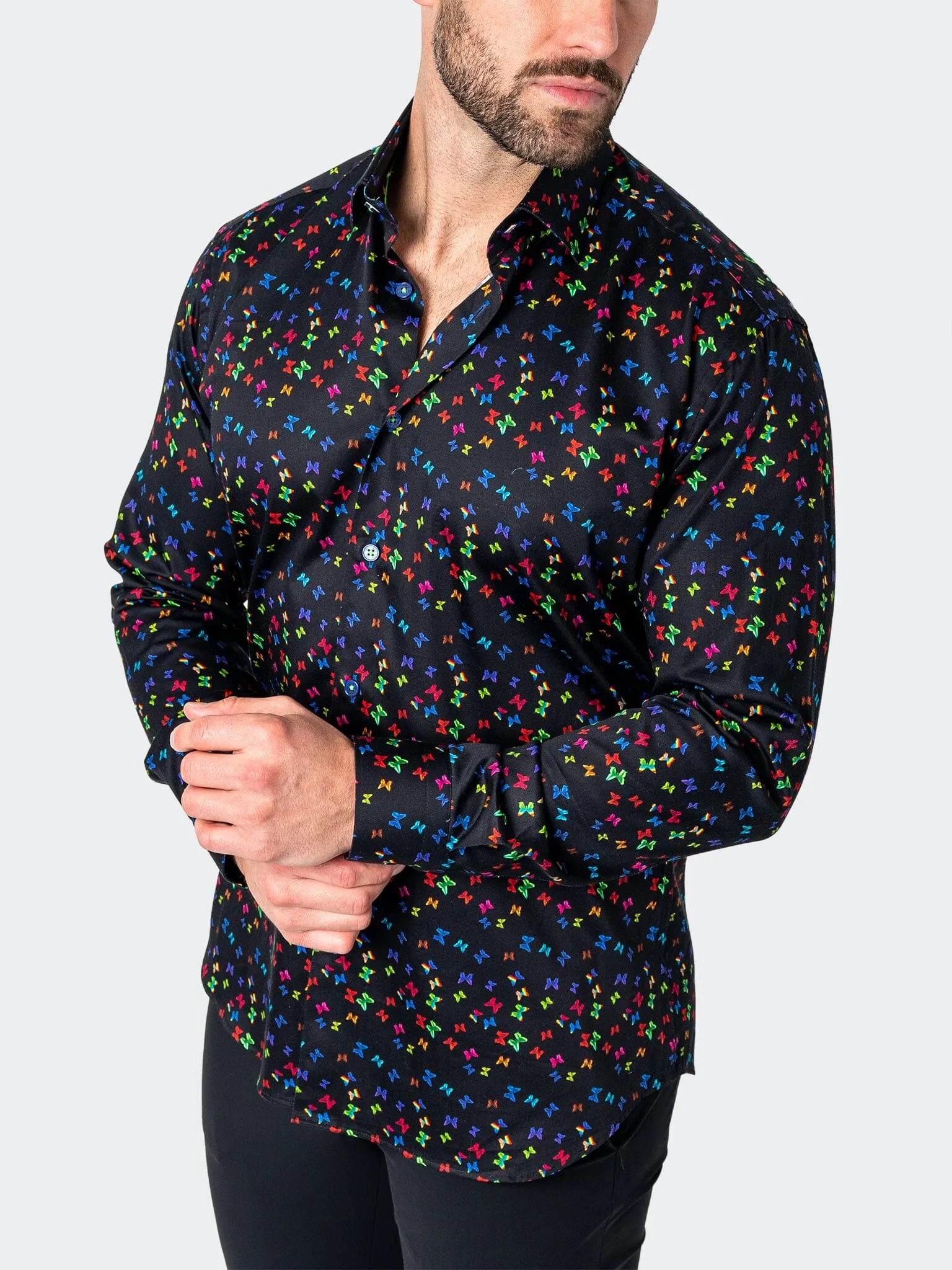 Fibonacci Neonbutterflies Black