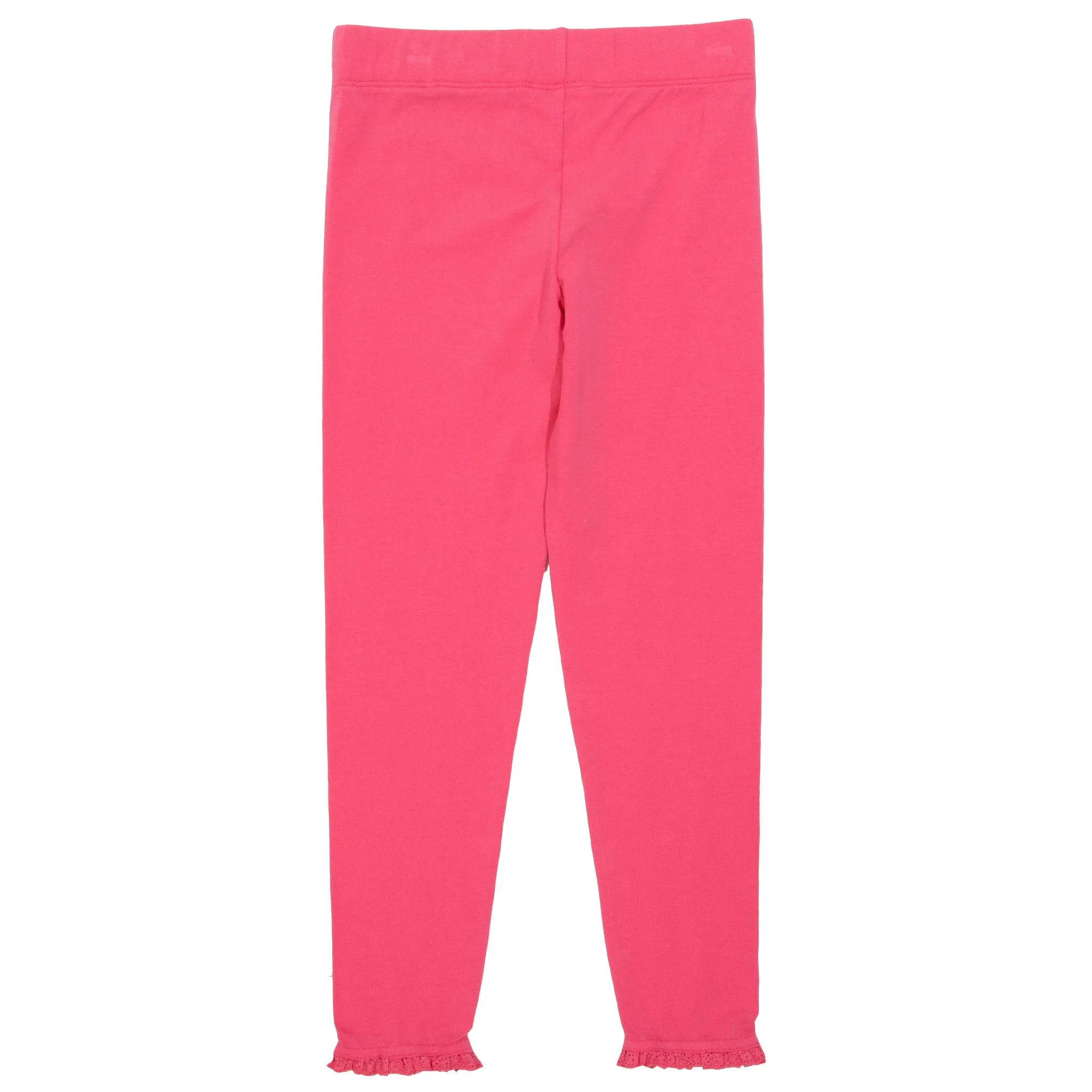 Frill leggings- pink lemonade: Size 9-12M
