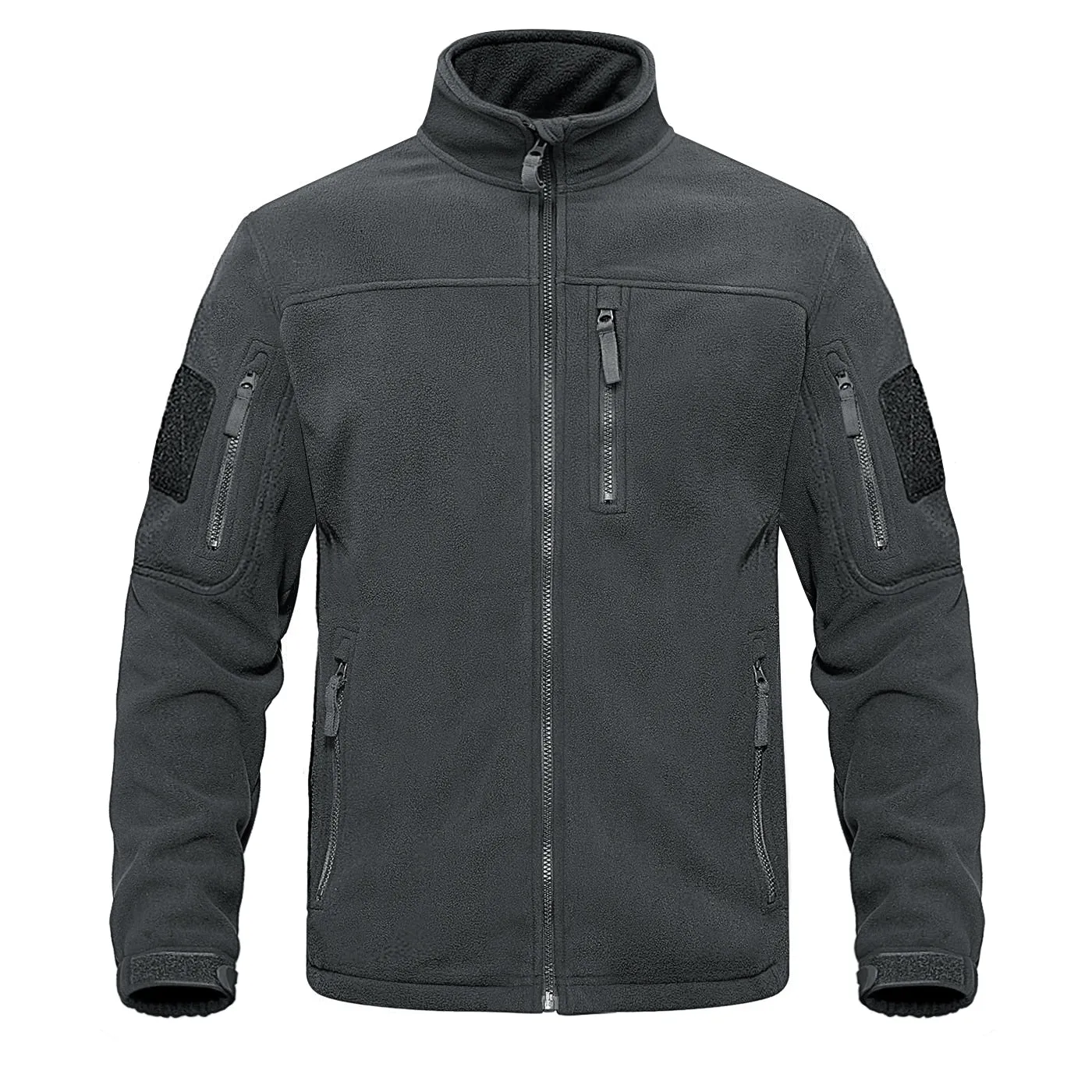 Full Zip Up Tactical Army Fleece Jacket Military Thermal Warm Outwear Windbreaker
