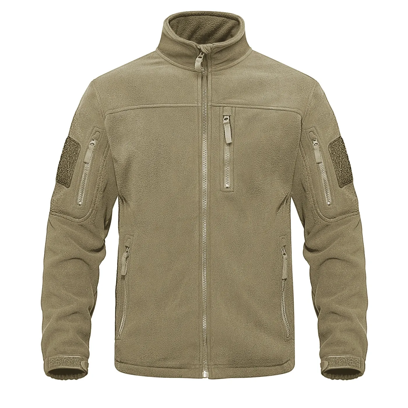 Full Zip Up Tactical Army Fleece Jacket Military Thermal Warm Outwear Windbreaker