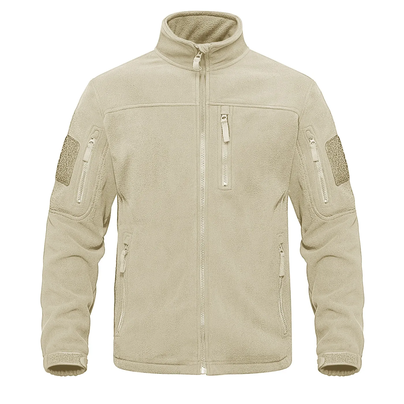 Full Zip Up Tactical Army Fleece Jacket Military Thermal Warm Outwear Windbreaker