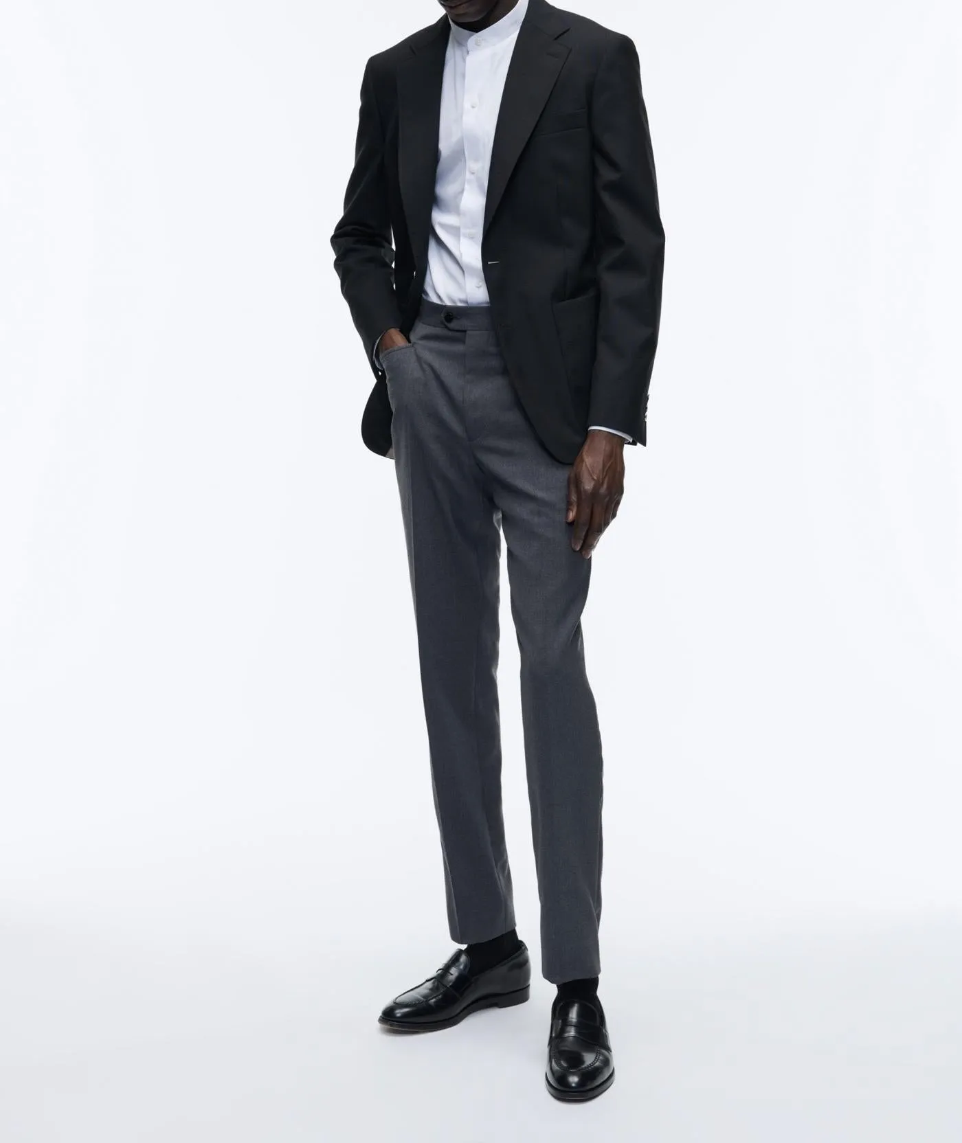 Fursac - Blazer En Toile De Laine Noire