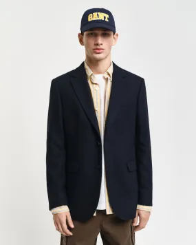 GANT - Slim Herringbone Suit Blazer, Navy
