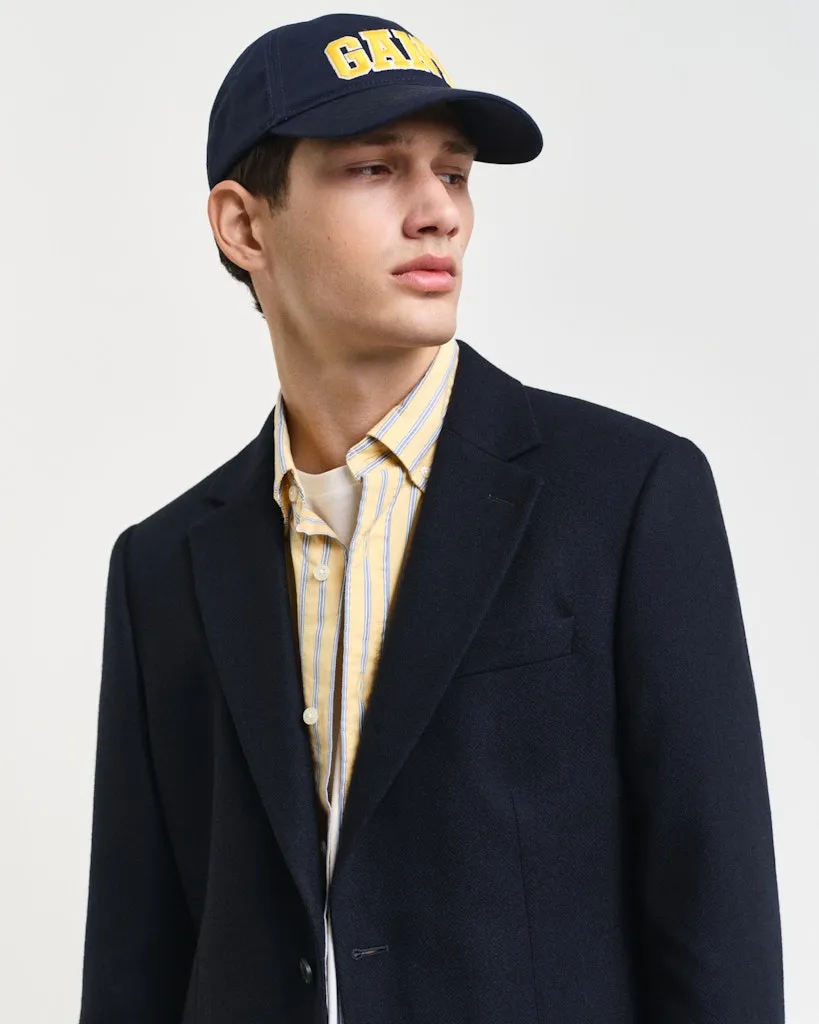 GANT - Slim Herringbone Suit Blazer, Navy