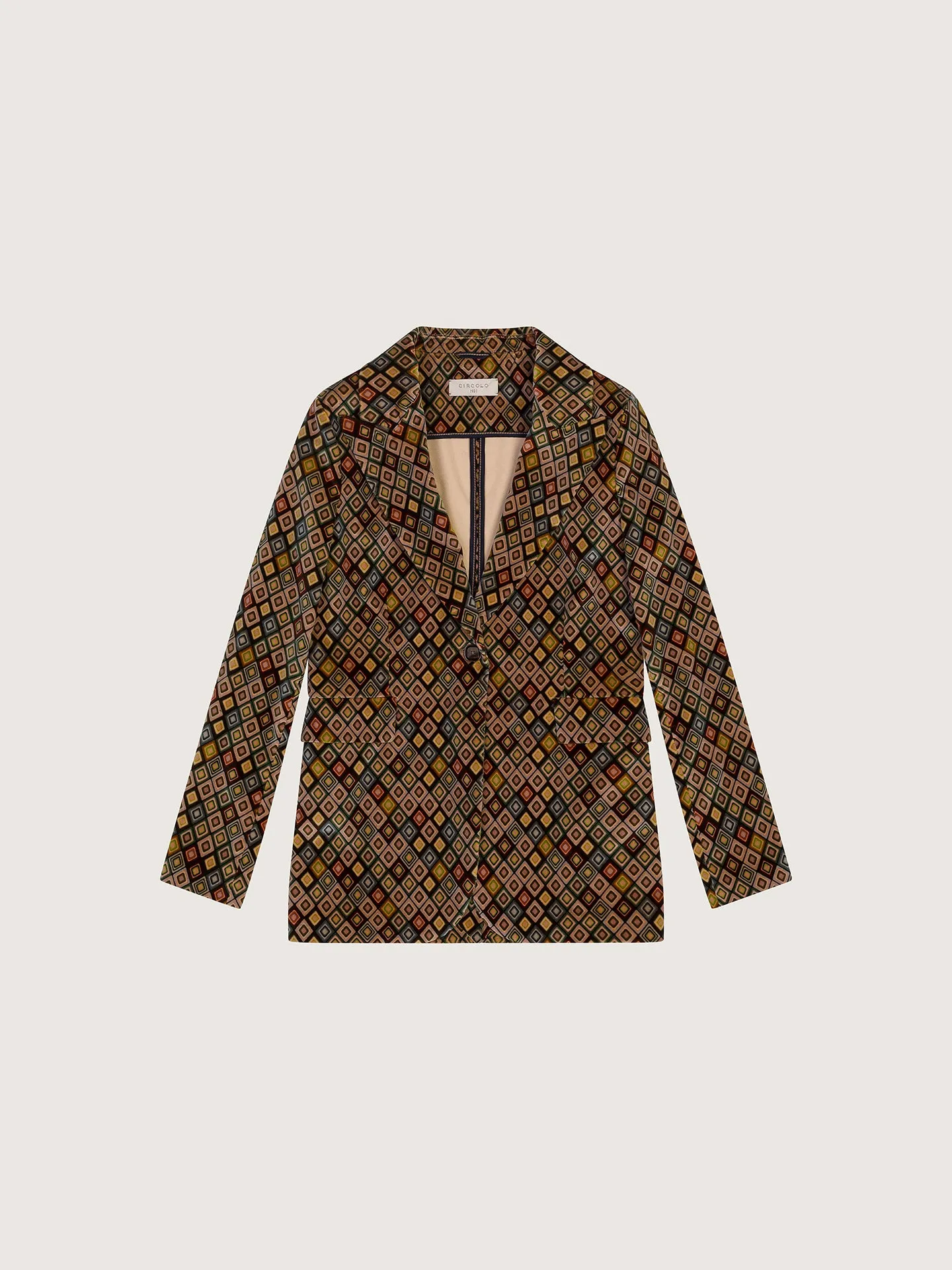 Giacca Slim Long Blazer -Vintage Antico Diamonds