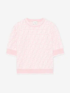 Girls FF Wool Jumper in Pink