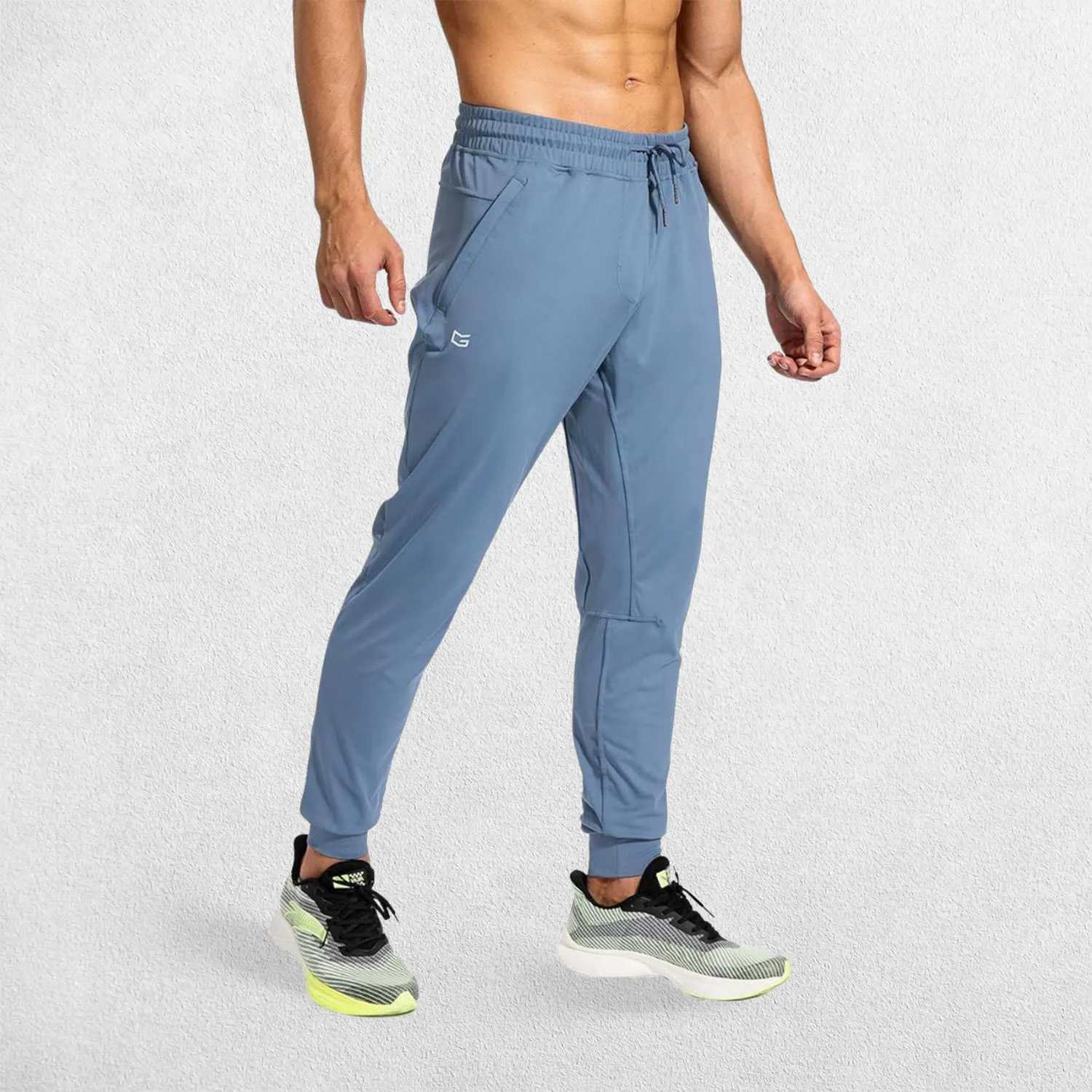 GPW Men's Athletic Sweatpants with Zipper Pockets for Training & Workouts
