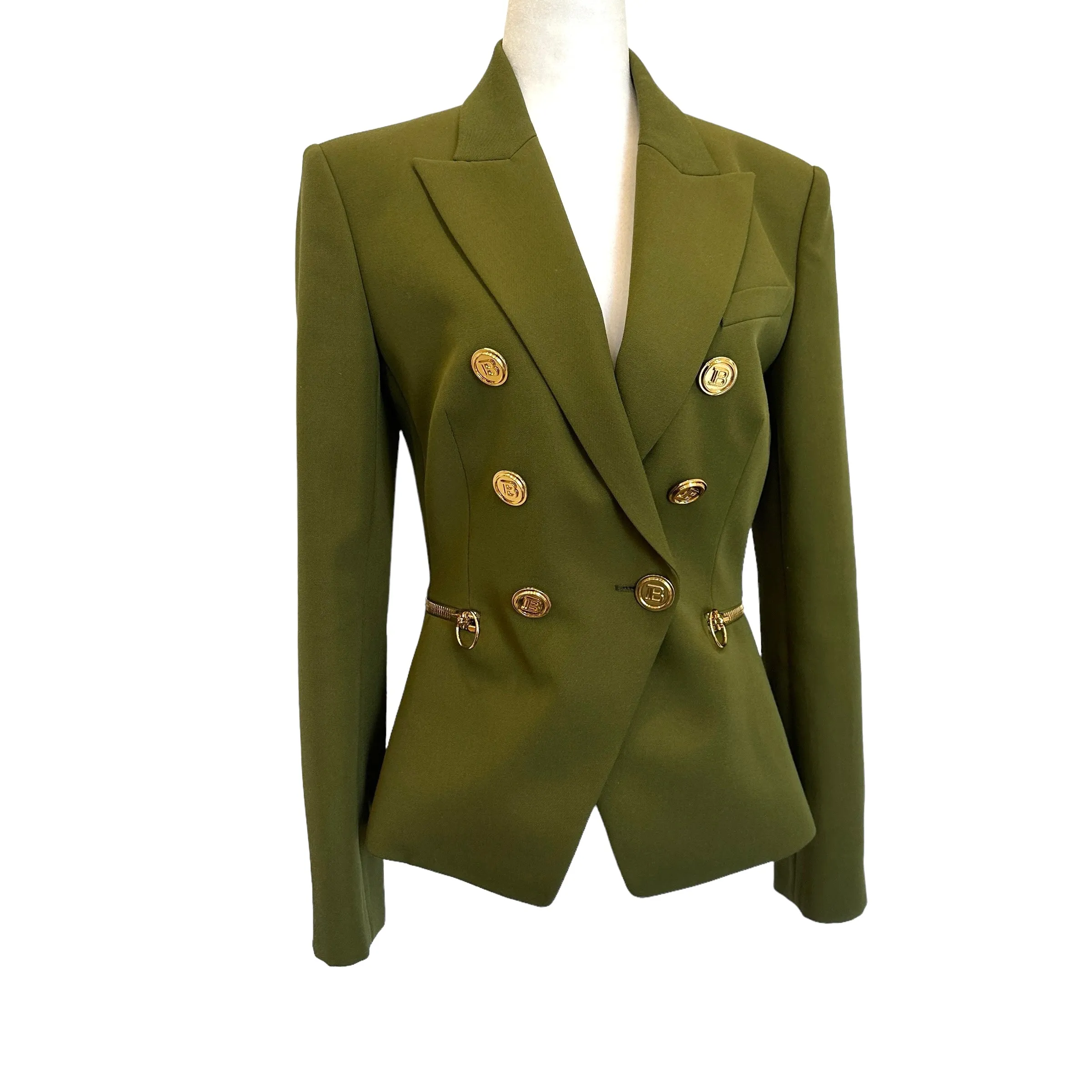 Green & Gold Blazer - S