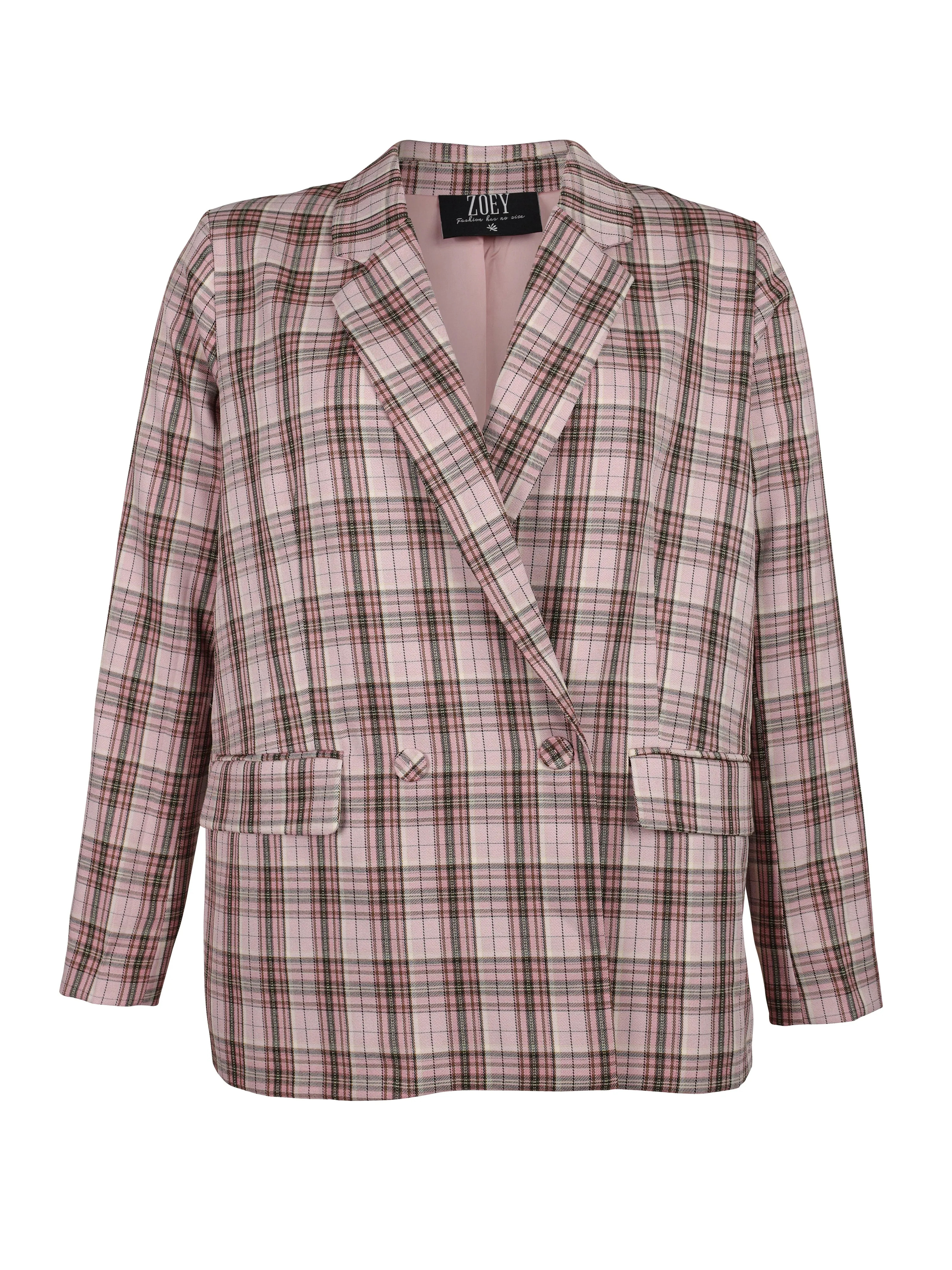HANNAH BLAZER - Pink Check