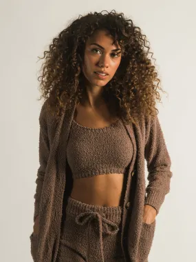 HARLOW FUZZY CARDIGAN - CLEARANCE