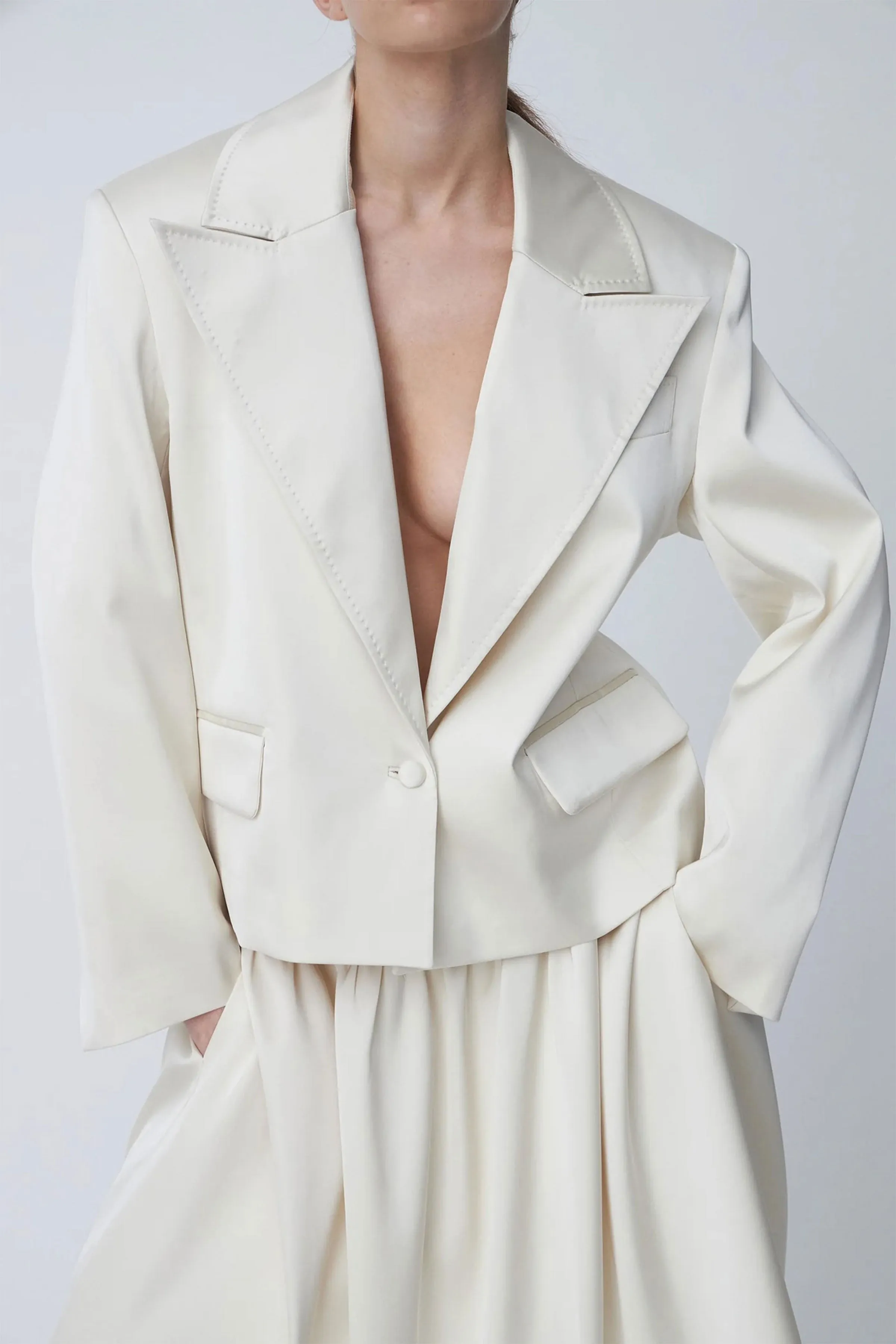 Heavy Sateen Blazer