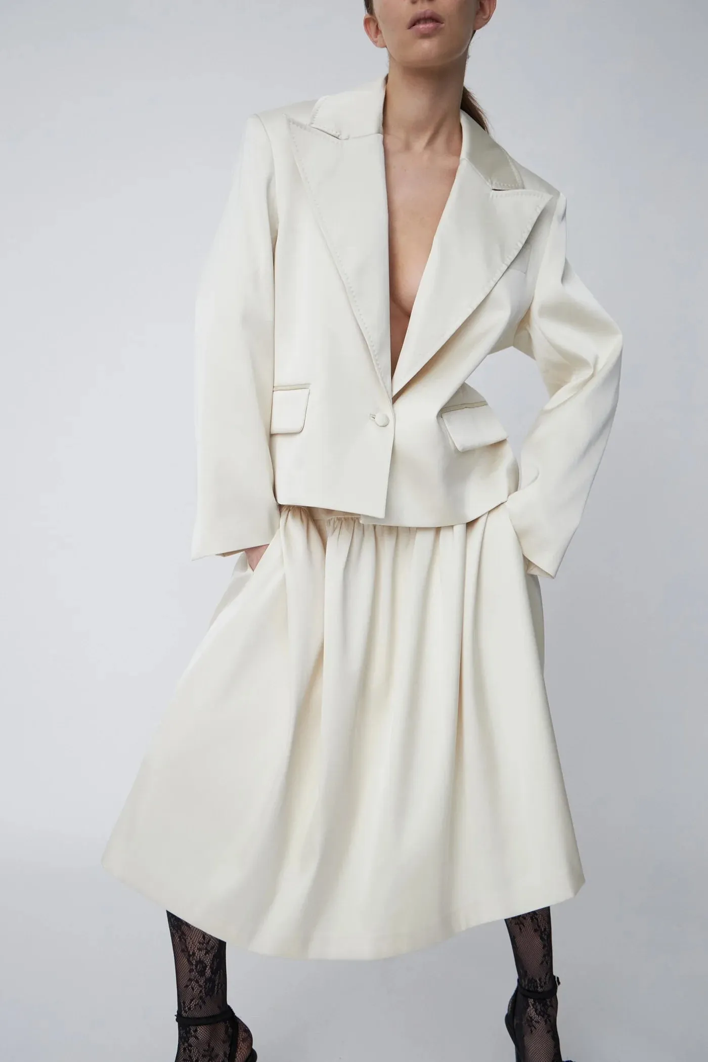 Heavy Sateen Blazer