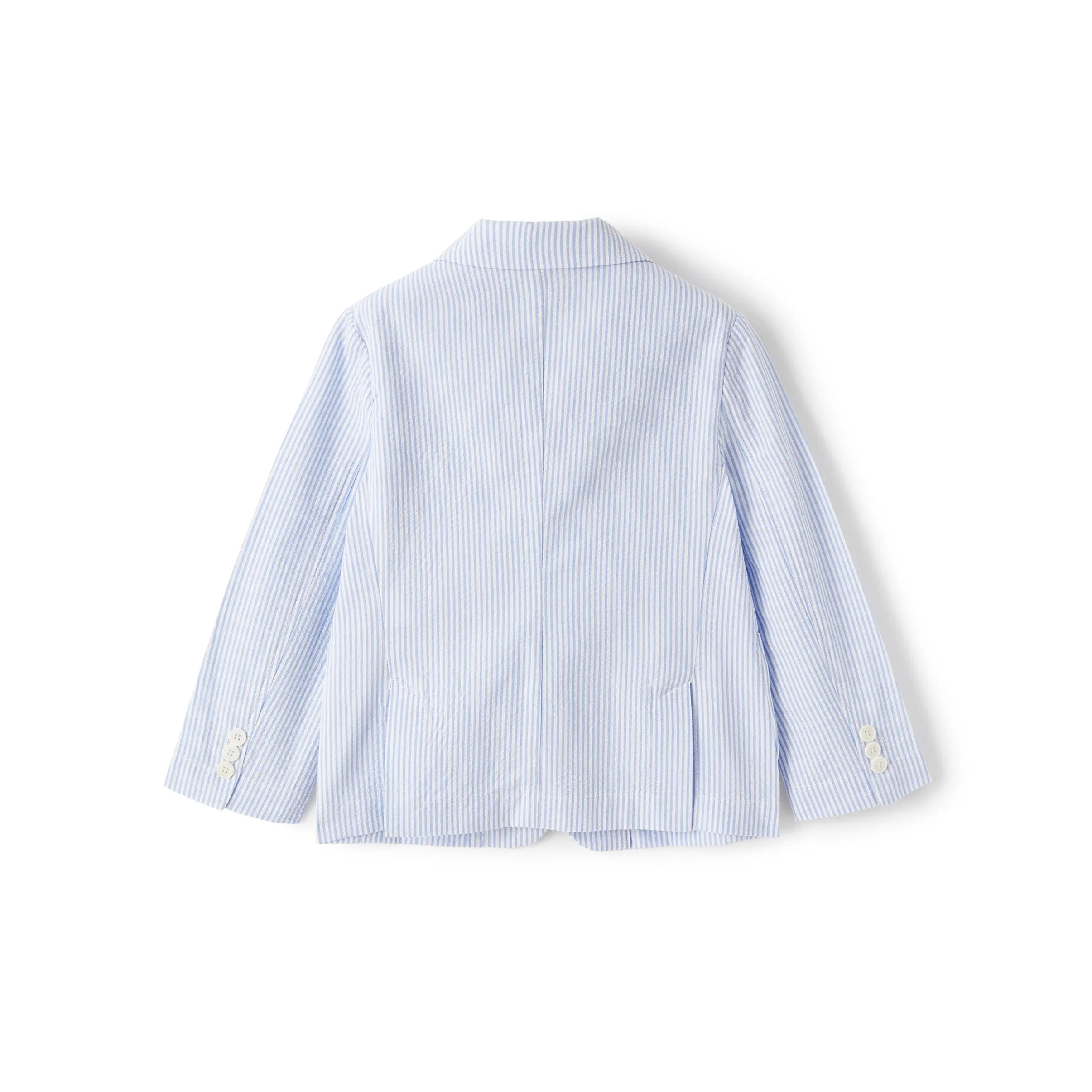 IL GUFO - Boys Blue and White Striped Blazer