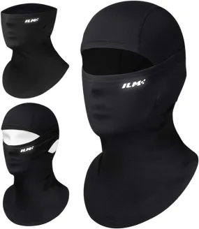 ILM Balaclava Motorbike for Men and Women - Balaclava Face Mask for Ski Snowboard Cycling Motorcycle Working Cold Weather Snow Mask, Black