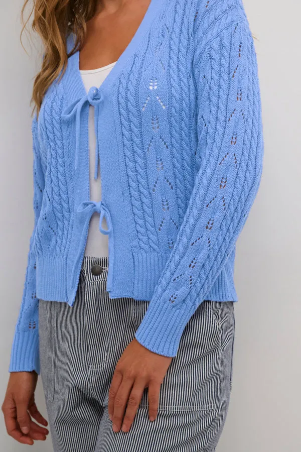 Kaffe Womens Maria Knit Cardigan Ultramarine