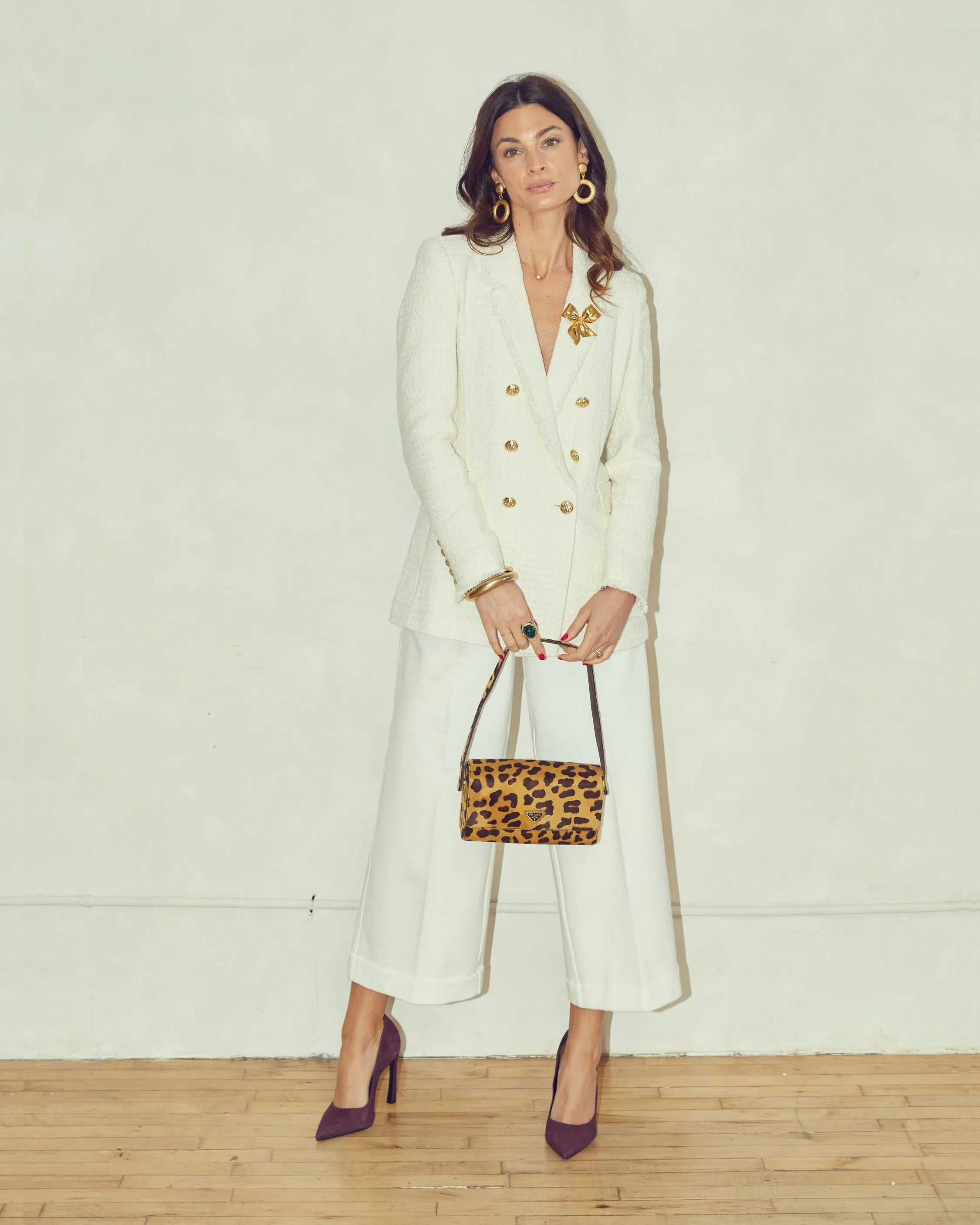 Katharine Blazer in Ivory Tweed