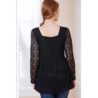 Ketty More Women Pleated Waist Tight Bust V-Neck Blouse-KMWSB847