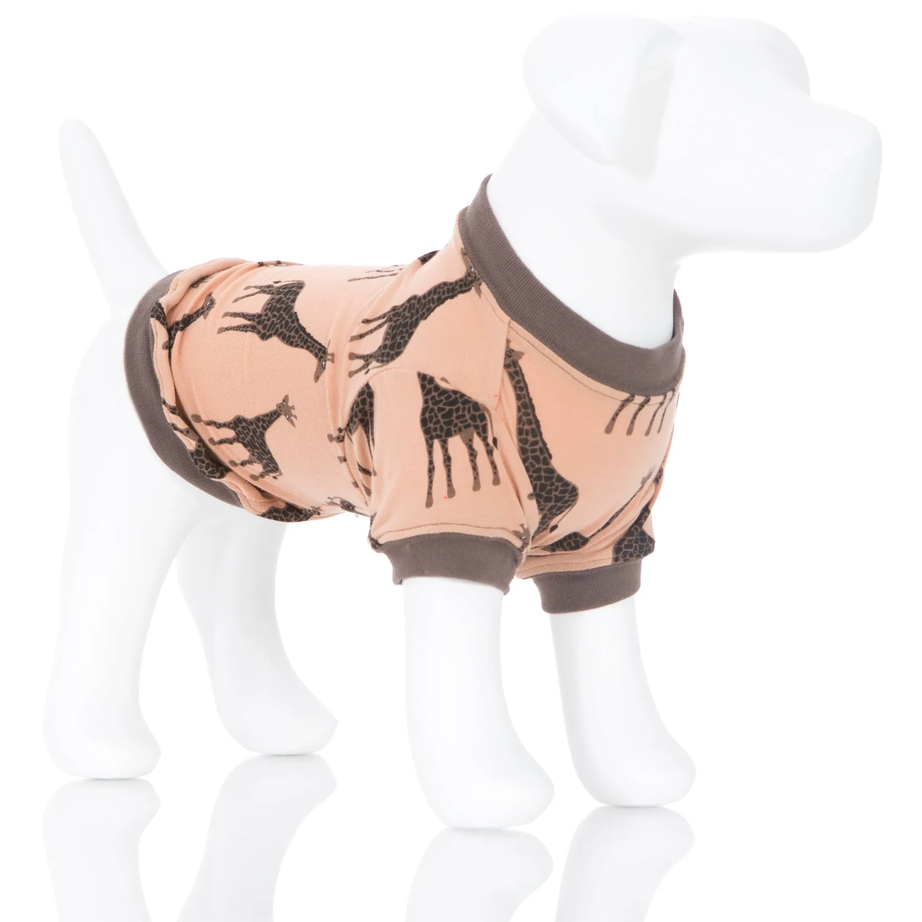 Kickee Pants Print Dog Tee - Suede Giraffe 1st Delivery