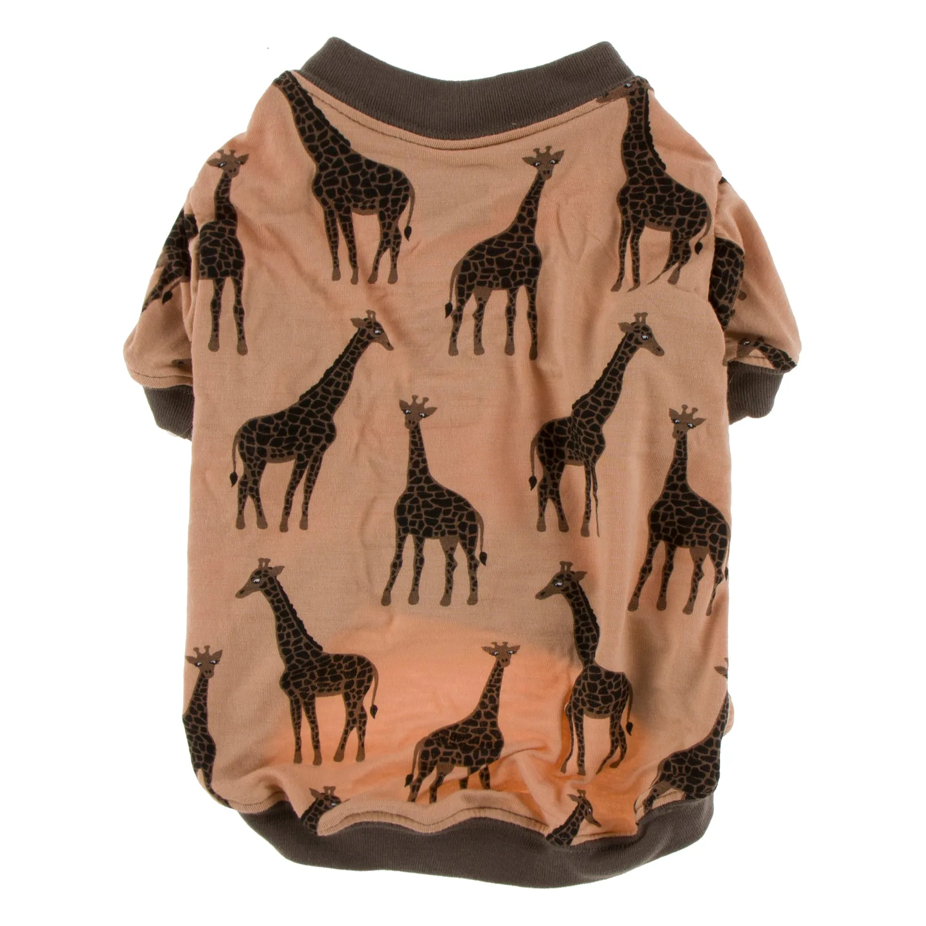 Kickee Pants Print Dog Tee - Suede Giraffe 1st Delivery