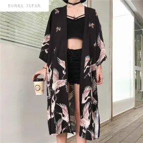 Kimono Cardigan Flying Swan