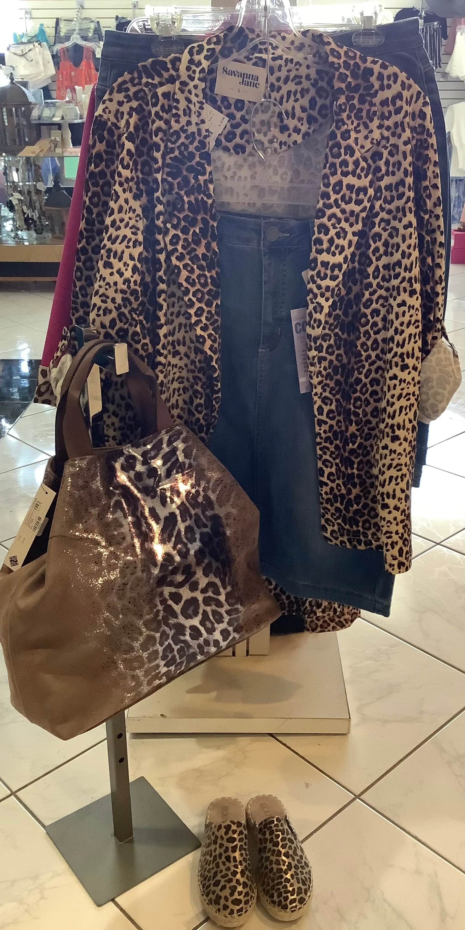 Knit Leopard Blazer | Andre by Unit